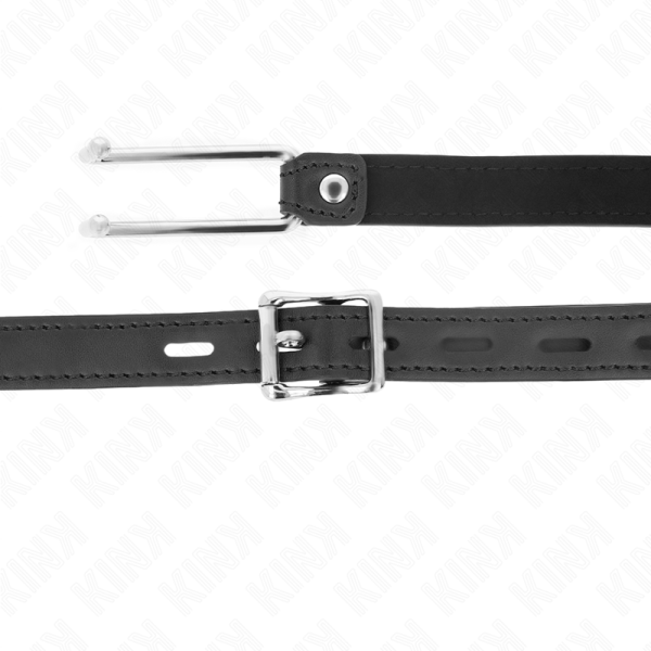 KINK - METAL HOOK GAG 11.5 CM WITH LEATHERETTE STRAP ADJUSTABLE 39-58 CM X 2 CM - Image 4