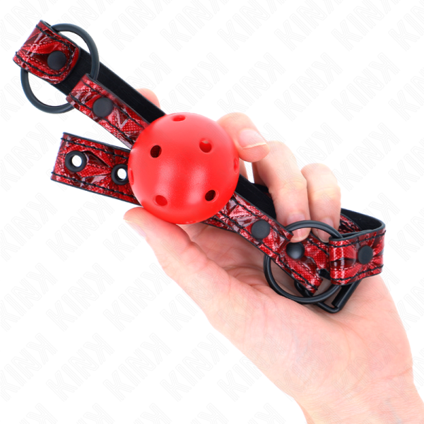 KINK - DIAMOND PATTERN BALL 4.5 CM GAG MODEL 1 64.5 CM ADJUSTABLE 42-60 CM - Image 4