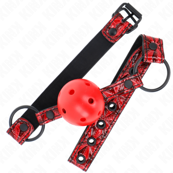 KINK - DIAMOND PATTERN BALL 4.5 CM GAG MODEL 1 64.5 CM ADJUSTABLE 42-60 CM - Image 2