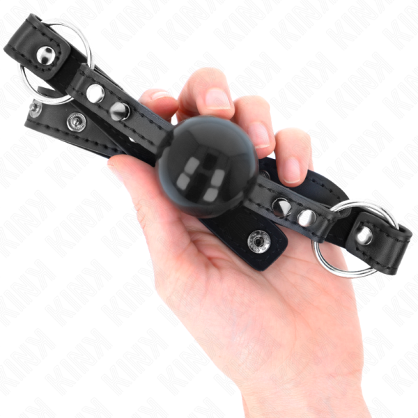 KINK - BALL 4 CM GAG WITH TIP RIVET AND SNAP LOCK 65 x 2 CM - Image 4