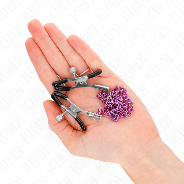KINK - CHAIN NIPPLE CLAMPS PURPLE 30 CM - Image 2