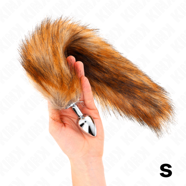KINK - ANAL PLUG SIZE S 7 X 3 CM WITH SYNTHETIC TAIL 40 CM BROWN - Image 2