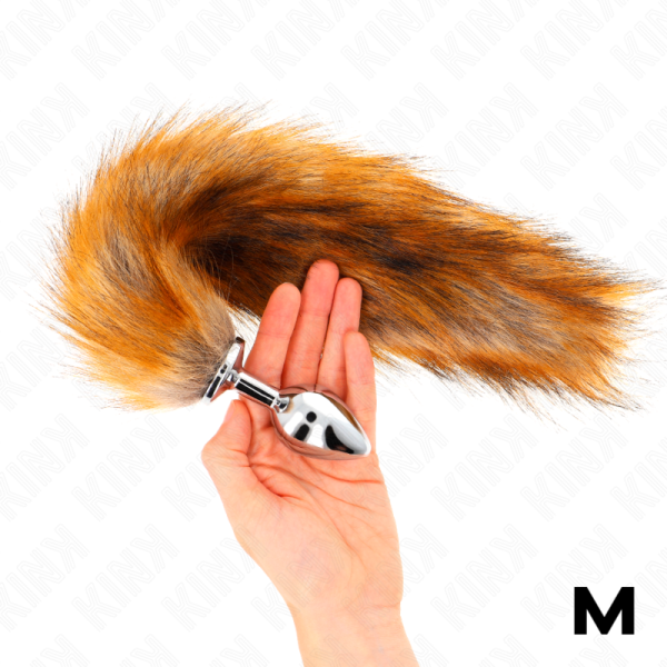 KINK - ANAL PLUG SIZE M 8 X 3.5 CM WITH SYNTHETIC TAIL 40 CM BROWN - Image 2