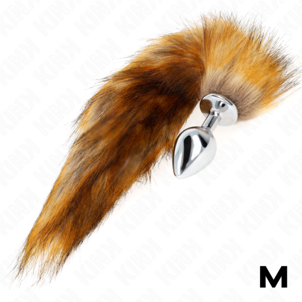 KINK - ANAL PLUG SIZE M 8 X 3.5 CM WITH SYNTHETIC TAIL 40 CM BROWN - Image 3