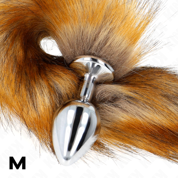 KINK - ANAL PLUG SIZE M 8 X 3.5 CM WITH SYNTHETIC TAIL 40 CM BROWN - Image 4