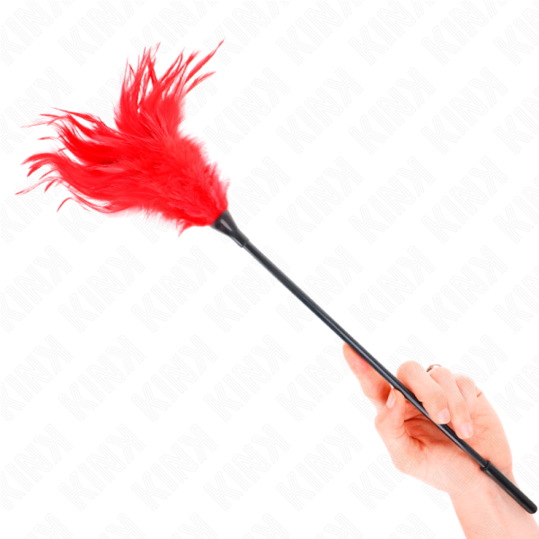 KINK - MULTIPLE RED TICKLE FEATHERS 45 CM - Image 4