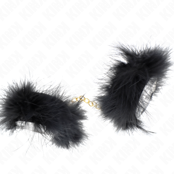 KINK - FEATHER HAND CUFFS WITH GOLD CHAIN MODEL 0 - Image 4