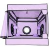 SECRET DOME - KINK CLUB LA NICHE CABIN PURPLE