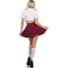 LEG AVENUE - CLASSIC COLLEGIATE COSTUME RED S/M