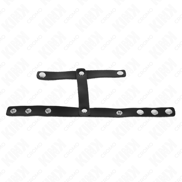 KINK - ADJUSTABLE LEATHER PENIS RING AND BALL DIVIDER STRAP - Image 5