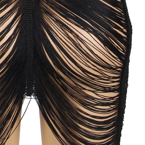 SUBBLIME - 954222 STRAPPY DRESS + THONG BLACK S/M - Image 5
