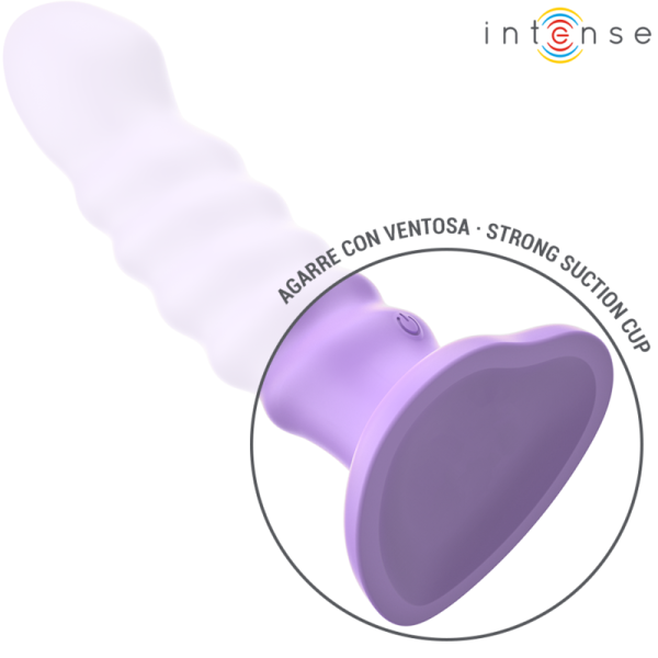 INTENSE - BRENDA VIBRATOR SIZE M SPIRAL DESIGN 10 VIBRATIONS PURPLE REMOTE CONTROL - Image 4
