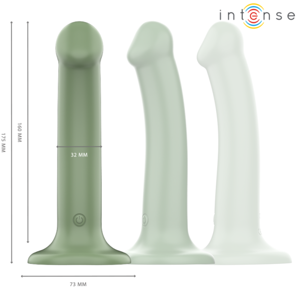 INTENSE - BECCA VIBRATOR WITH SUCTION CUP 10 VIBRATIONS GREEN REMOTE CONTROL - Image 2