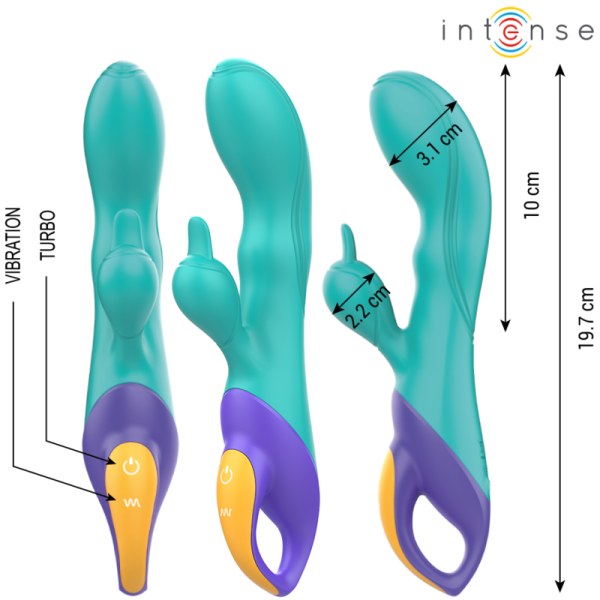 INTENSE - FRED RABBIT VIBRATOR BLUE - Image 2