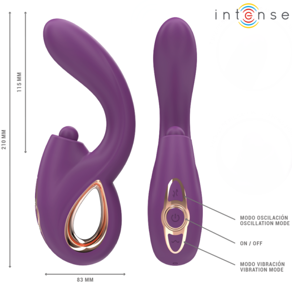 INTENSE - LALI MULTIFUNCTION G-SPOT VIBRATOR TAPPING  THRUST  VIBRATION PURPLE - Image 5