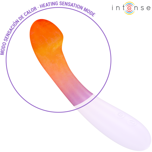 INTENSE - BECKY VIBRATOR 19 CM HEATABLE 7 VIBRATIONS PURPLE - Image 3