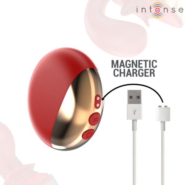 INTENSE - MARIAH VIBRATOR  STIMULATOR IN U SHAPE 10 VIBRATIONS RED - Image 4