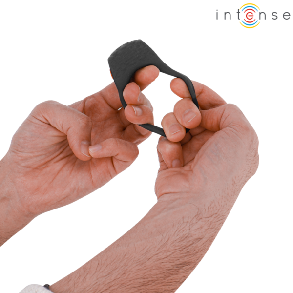 INTENSE - CLOVER VIBRATOR PENIS RING 10 VIBRATIONS BLACK - Image 5