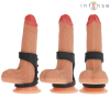 INTENSE - THEO DOUBLE SILICONE PENIS RING BLACK MODEL 3