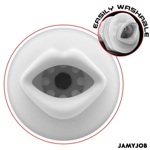 JAMYJOB - MEGABITE AUTOMATIC MOUTH MASTURBATOR 5 MODES STIMULATING WAVES AND VIBRATION - Image 5