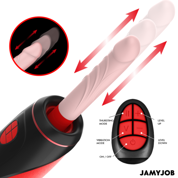 JAMYJOB - PYSTON BASE AUTOMATIC MASTURBATOR WITH REMOTE CONTROL DILDO - Image 2