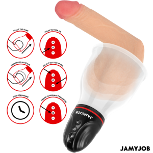 JAMYJOB - XPAND LITE AUTOMATIC TESTICLE PUMP 3 LEVELS OF STIMULATING WAVES GREY
