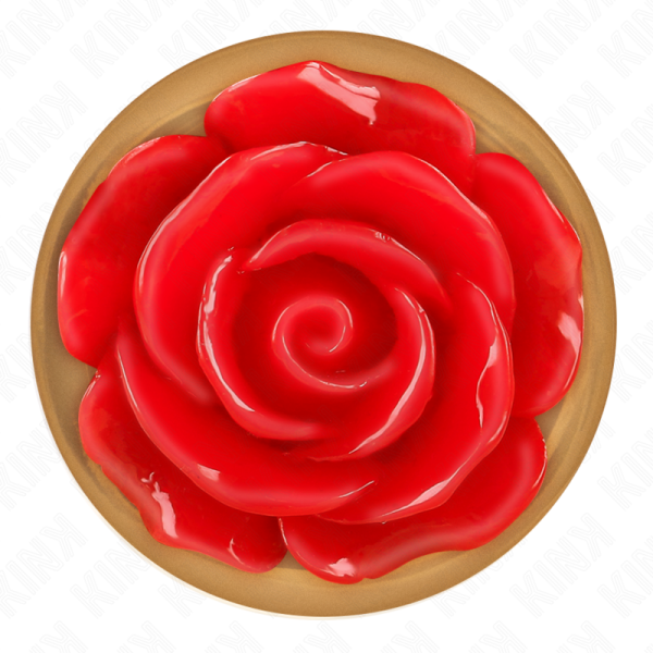 KINK - PINK GOLD ANAL PLUG WITH RED ROSE M - Image 5