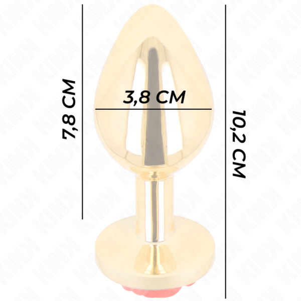 KINK -  PLUG ANAL GOLD ROSE RED SIZE L - Image 4