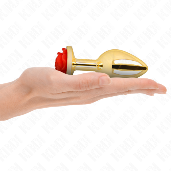 KINK -  PLUG ANAL GOLD ROSE RED SIZE L - Image 3
