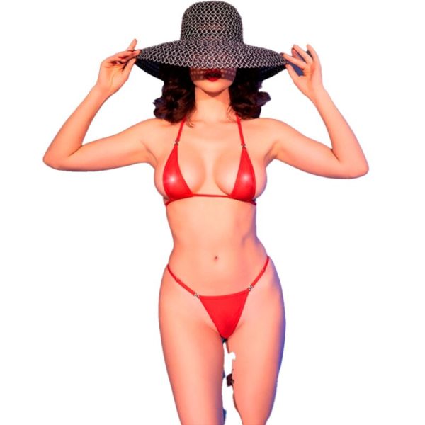 CHILIROSE - CR 4840 MICRO BIKINI RED S/M - Image 2