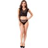 LIVCO CORSETTI FASHION - ELIN LC 20212 SUJETADOR + PANTIES NEGRO S/M