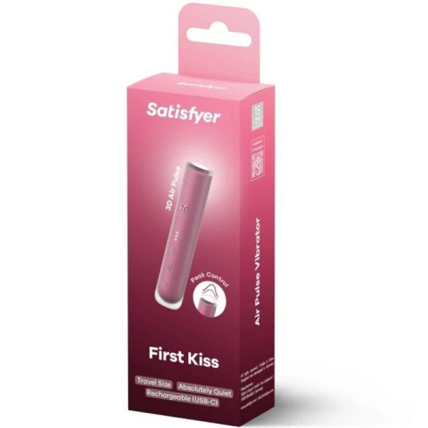 SATISFYER - FIRST KISS WAVE CLITORIS STIMULATOR GARNET - Image 2