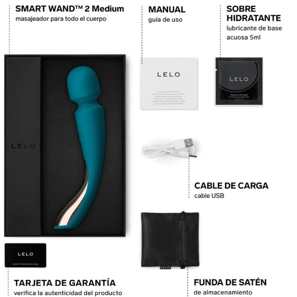 LELO - SMART MEDIUM WAND 2 OCEAN BLUE MASSAGER - Image 4