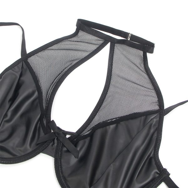 SUBBLIME - 957582 CONJUNTO SUJETADOR Y FALDA DE CUERO NEGRO S/M - Image 5