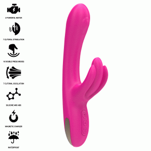 INTENSE - BRITNEY MULTIFUNCTION RABBIT VIBRATOR 23 CM PINK