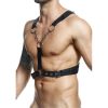 MOB - DNGEON CROSSED BLACK CHAIN HARNESS ONE SIZE
