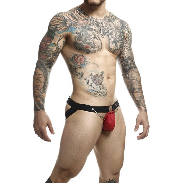MOB - DNGEON RED JOCKSTRAP WITH CHAINS ONE SIZE - Image 3