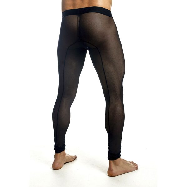 MOB - MEDIAS DE MALLAS TRANSPARENTES NEGRAS TALLA S - Image 4