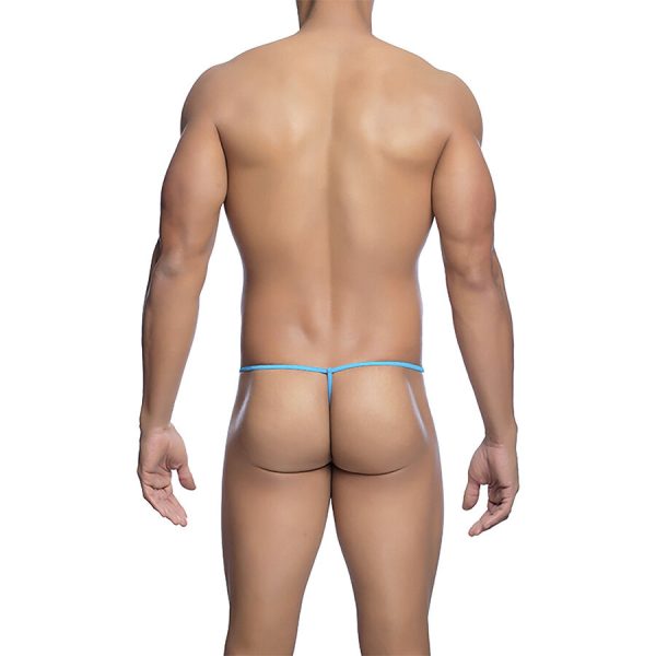 MOB - TANGA TRANSPARENTE CON FORMA DE T AQUA TALLA S/M - Image 3