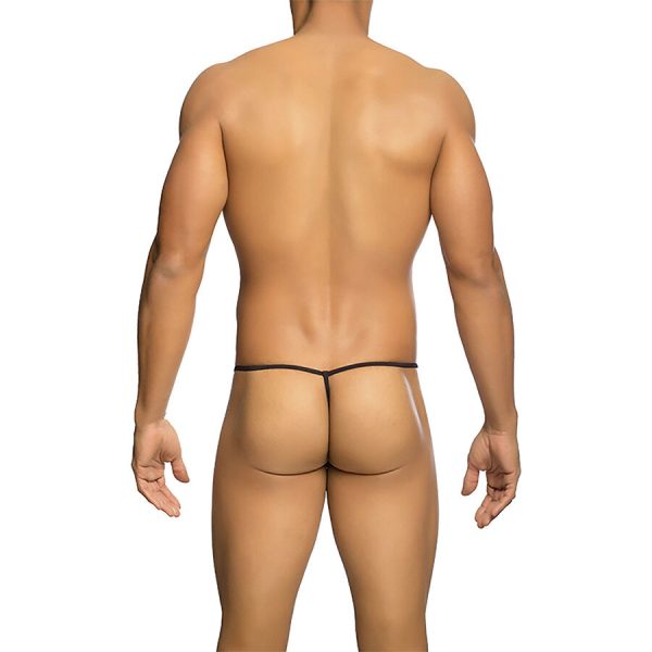 MOB - TANGA TRANSPARENTE CON FORMA DE T NEGRO TALLA S/M - Image 3