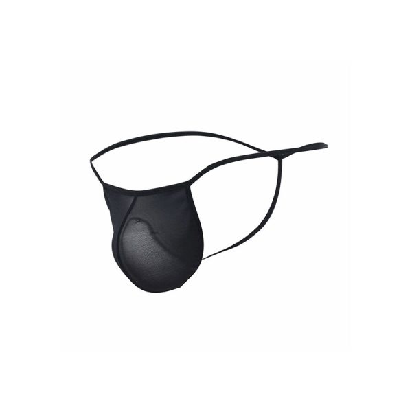 MOB - TANGA TRANSPARENTE CON FORMA DE T NEGRO TALLA S/M - Image 4