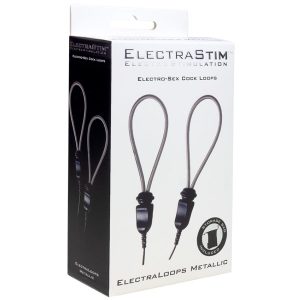 ELECTRASTIM - ELECTRALOOPS E-STIM ADJUSTABLE METAL PENIS RINGS