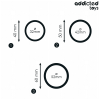 ADDICTED TOYS - SET OF SILICONE RINGS MODEL 2