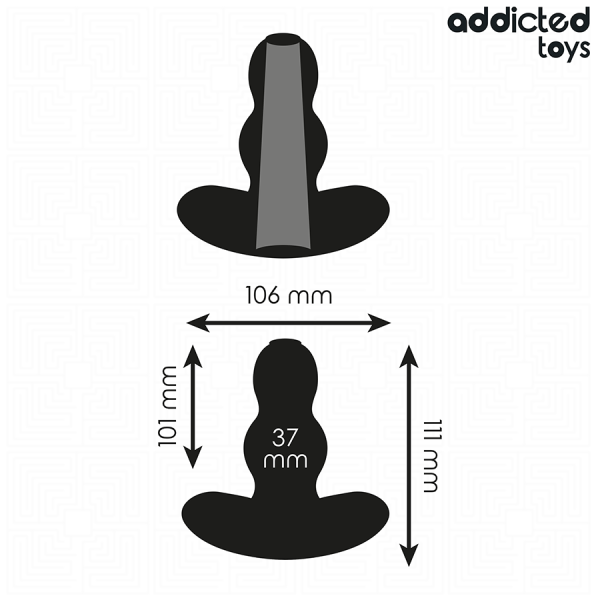 ADDICTED TOYS - HOLLOW ANAL PLUG SILICONE SIZE L 11.1 CM - Image 4