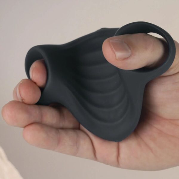 ROCKS- OFF - PALM BLACK FLEXIBLE VIBRATOR MASTURBATOR - Image 5