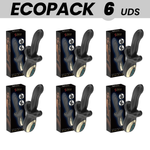 ECOPACKS 6 UNITS  - IBIZA POWERFUL VIBRATOR WITH THRUSTING AND BITING EFFECT