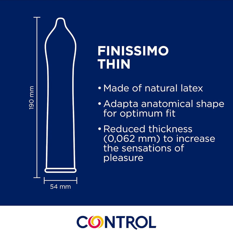 CONTROL - FINISSIMO SENSO CONDOMS 144 UNITS