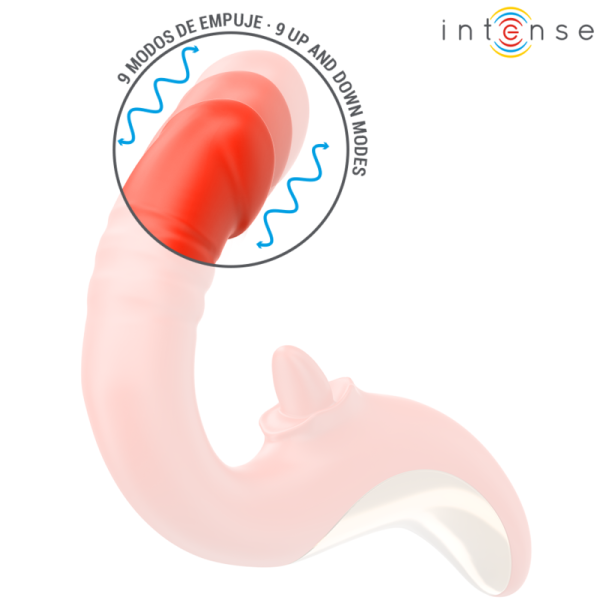INTENSE - PAULINA VIBRATOR AND STIMULATOR IN U SHAPE RED - Image 5