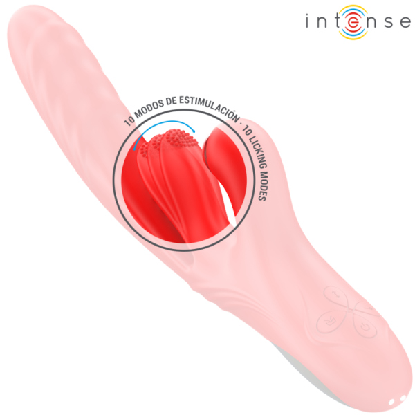 INTENSE - KAROL MULTIFUNCTION VIBRATOR THRUST  STIMULATION  STIMULATING WAVES RED - Image 5
