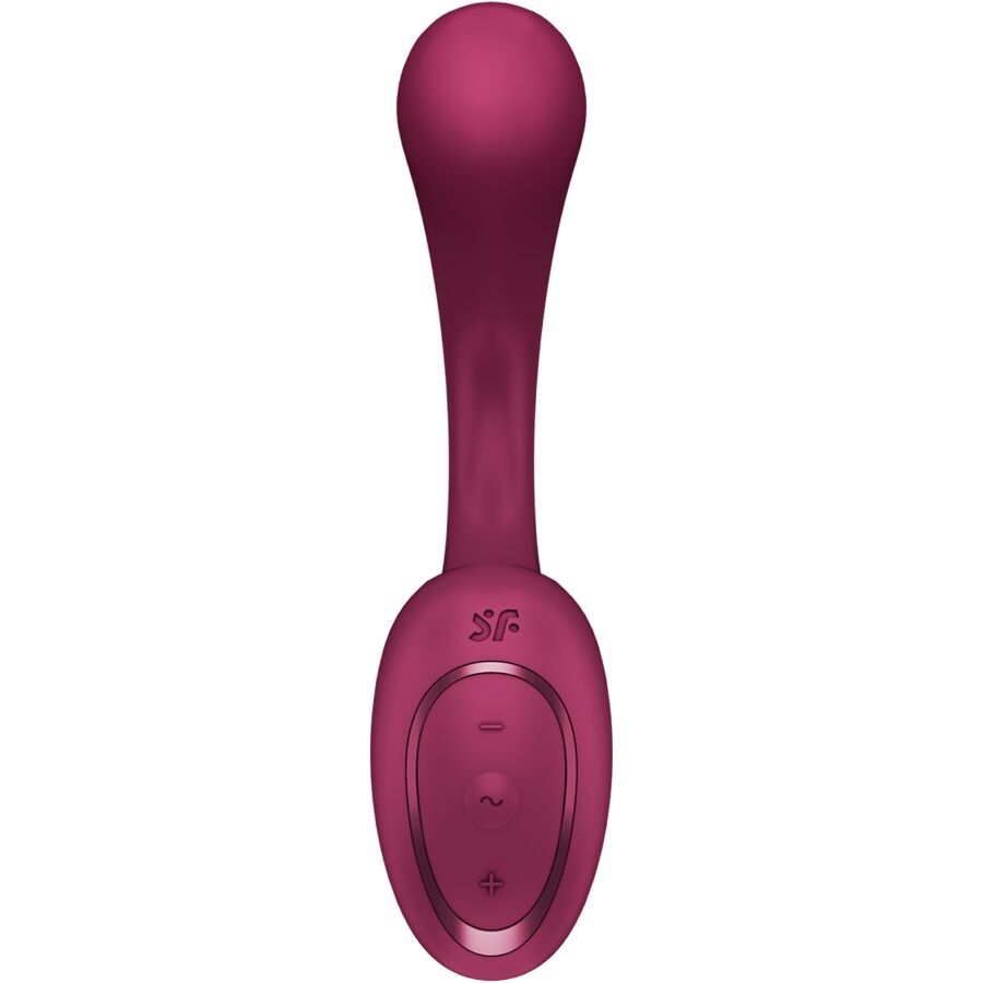 SATISFYER - G FOR GODDESS 2 RABBIT VIBRATOR BOTTLE BORDEAUX